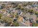 An aerial view shows the neighborhood homes with well-kept lawns and mature trees at 813 Silvercrest Dr., Myrtle Beach, SC 29579
