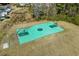 Overhead view of the basketball court and green field for community recreation and activities at 813 Silvercrest Dr., Myrtle Beach, SC 29579