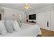 A view of the comfortable and spacious main bedroom with a tv at 813 Silvercrest Dr., Myrtle Beach, SC 29579