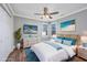 Bright, cozy bedroom with a coastal theme and plenty of natural light offers a peaceful retreat at 919 Salt Pl., Murrells Inlet, SC 29576
