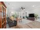 Bright living room featuring stylish decor, comfortable seating, and seamless flow into the dining area at 933 Jackline Place # 101, Murrells Inlet, SC 29576