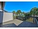 Wood balcony with view of palm trees at 10200 Lake Shore Dr. # 16, Myrtle Beach, SC 29572