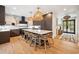 Spacious open concept kitchen with a large island, bar seating, and modern appliances at 1046 Wallace Pate Dr., Georgetown, SC 29440