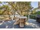 Outdoor dining space offers shaded comfort and a view of the water at 1046 Wallace Pate Dr., Georgetown, SC 29440