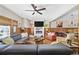 Cozy living room with an electric fireplace, hardwood floors, and stylish decor at 136 Da Gullah Way # A, Pawleys Island, SC 29585