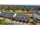 Aerial view of home exteriors and golf course in the background at 1487 Lanterns Rest Rd. # 4, Myrtle Beach, SC 29579