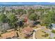 A high-angle aerial shot showing the property's position within the neighborhood at 1917 Candy Ln., Surfside Beach, SC 29575