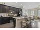 Modern kitchen with granite counters, stainless steel appliances, and island seating at 2794 Howard Ave. # D, Myrtle Beach, SC 29577