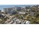 Panoramic aerial view of modern beach houses, hotels, and the Atlantic Ocean at 306 74Th Ave. N # 105, Myrtle Beach, SC 29572