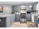 Charming kitchen featuring stainless steel appliances and ample counter space at 3308 S Ocean Blvd. # 2-A, North Myrtle Beach, SC 29582