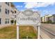 Cedar Ridge I sign with classic lettering adds charm at 3308 S Ocean Blvd. # 2-A, North Myrtle Beach, SC 29582