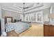 Bedroom with a large window and light hardwood floors at 341 Brickwell Ln., Pawleys Island, SC 29585