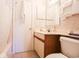 Clean bathroom with a vanity, mirror, and shower/tub combination at 415 Ocean Creek Blvd. # 2333, Myrtle Beach, SC 29572