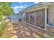 View of the screened in porch and large fenced yard at 4293 Parkway Ln. # 34, Little River, SC 29566