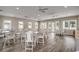 Bright community room with multiple tables, chairs, and fans providing ample space for gatherings at 435 Kapalua Loop, Little River, SC 29566