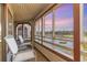 Enjoy beautiful water views from this spacious, covered balcony at 501 Maison Dr. # E20, Myrtle Beach, SC 29572