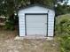 Exterior view of a metal storage shed in backyard at 506 Byrnes Circle, Johnsonville, SC 29555
