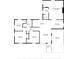 Detailed floor plan showcasing the layout of the home, including bedrooms, bathrooms, kitchen, and living areas at 512 W Baptist St., Marion, SC 29571