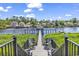 Community pier leading to waterway, offering scenic views and outdoor gathering space at 602 Waterway Village Blvd. # 30-F, Myrtle Beach, SC 29579