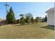 Well-maintained backyard with mature landscaping and a privacy fence at 617 Cherry Blossom Dr., Murrells Inlet, SC 29576