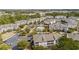 Aerial view of condos, mature trees, and a community pool offering a serene living environment at 6253 Catalina Dr. # 921, North Myrtle Beach, SC 29582