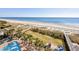 Breathtaking aerial of a pristine beach, green space, playground, pool, and boardwalk for access at 6804 N Ocean Blvd. # 631, Myrtle Beach, SC 29572