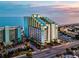The building has unique architectural details with views of the ocean beyond at 6804 N Ocean Blvd. # 631, Myrtle Beach, SC 29572