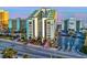 Bright, tiered beachfront resort condo complex with ocean views and prominent signage at 6804 N Ocean Blvd. # 631, Myrtle Beach, SC 29572