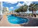 Charming pool with a bridge and beach view at 6804 N Ocean Blvd. # 631, Myrtle Beach, SC 29572