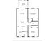 Detailed floor plan of home layout, showing dimensions of the living spaces at 6839 Blue Heron Blvd. # 105, Myrtle Beach, SC 29588