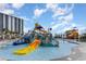 Water park with colorful slides, pools, and play areas, perfect for Gathering fun and recreation at 9820 Queensway Blvd. # 301, Myrtle Beach, SC 29572