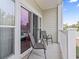 Balcony with seating that overlooks the exterior at 1017 World Tour Blvd. # 206, Myrtle Beach, SC 29579