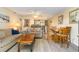 Inviting living room blends comfort with the open kitchen, great for modern living at 105 S Ocean Blvd. # 108, North Myrtle Beach, SC 29582