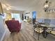 Cozy living room features nautical decor, a Christmas tree, and comfortable seating at 1058 Sea Mountain Hwy. # 14-203, North Myrtle Beach, SC 29582