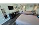 Cozy living space with two beds, a TV, and a well-equipped kitchenette at 1600 S Ocean Blvd. # 326, Myrtle Beach, SC 29577