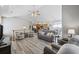 Open-concept living area with a view of the kitchen and dining space at 1604 Cottage Cove Circle, North Myrtle Beach, SC 29582
