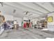 This is a well lit and well organized oversized garage with ample storage and work space at 1606 Lake Egret Dr., North Myrtle Beach, SC 29582