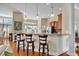 Kitchen bar area with pendant lighting and seating, perfect for casual dining at 1606 Lake Egret Dr., North Myrtle Beach, SC 29582