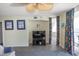 Spacious living room with a large TV, comfortable seating, and a sliding glass door to a balcony at 1625 S Ocean Blvd. # 1109, North Myrtle Beach, SC 29582