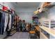 A well-organized walk-in closet with ample shelving and hanging space for storage at 206 Marley Ct., Conway, SC 29526