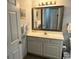 Clean and modern bathroom featuring a vanity with storage and a well-lit mirror at 2201 S Ocean Blvd. # 1603, Myrtle Beach, SC 29577
