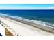 A beautiful view of the beach and ocean from an elevated position at 2201 S Ocean Blvd. # 1603, Myrtle Beach, SC 29577