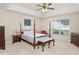Bedroom with ceiling fan, window, and furnishings at 286 Bonnie Bridge Circle, Myrtle Beach, SC 29579