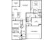 Detailed floor plan showcasing the layout of this home, with a flex room and 2-car garage at 3019 Dover Branch Dr., Little River, SC 29566