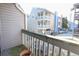 Balcony view overlooking townhomes, providing a charming outdoor retreat at 312 73Rd Ave. N # 15, Myrtle Beach, SC 29572