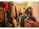 Walk-in closet with ample hanging space and clothing storage at 312 73Rd Ave. N # 15, Myrtle Beach, SC 29572