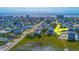 Beautiful aerial view of a coastal community, highlighting the home's proximity to the beach and oceanfront skyline at 406 26Th Ave N, North Myrtle Beach, SC 29582