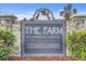 Community sign reading 'The Farm at Carolina Forest a D.R. Horton Community' at 4517 Planters Row Way, Myrtle Beach, SC 29579