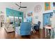 Inviting living room with vibrant walls, comfortable seating, and stylish coastal accents at 556 Cedar Lakes Dr., Little River, SC 29566
