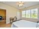 Bright bedroom with window offering abundant natural light and desk for working or reading at 5801 Oyster Catcher Dr. # 723, North Myrtle Beach, SC 29582